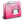Folder Music Pink Icon 24x24 png